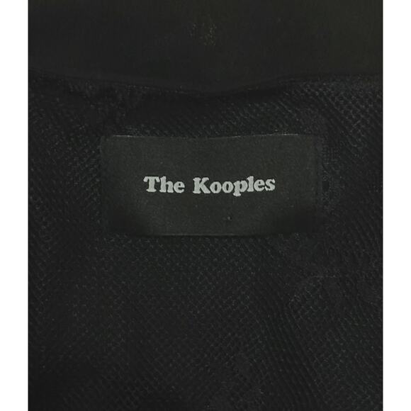 THE KOOPLES Sheer Lace Top Corset Ribbon Blouse Peplum Black Dark Romance Sexy - Picture 11 of 13